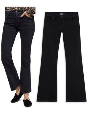 The Kooples Black Bootcut Jeans Low Rise Denim Size 28